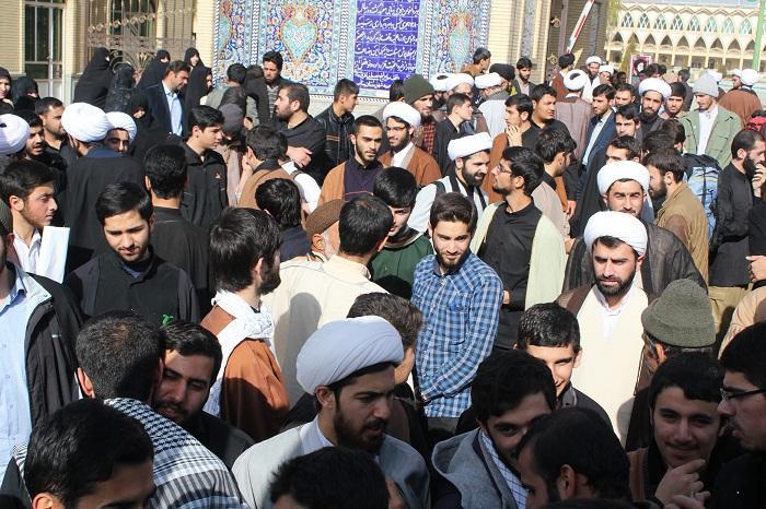 گزارش تصویری / مراسم بدرقه ی کاروان اربعین حسینی حوزه علمیه حضرت ولیعصر (عج) بناب