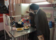 عیادت از بیماران خردسال بیمارستان شهدا (کودکان) بناب در شب یلدا مصادف با ایام فاطمیه
