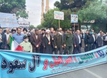 تصاویر راهپیمایی باشکوه طلاب و روحانیون ومردم انقلابی   شهرستان بناب در روز قدس