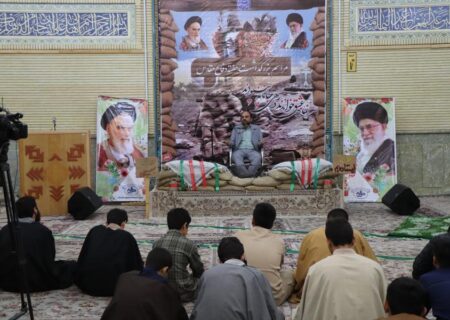 گزارش تصویری از مراسم بزرگداشت هفته دفاع مقدس۱۴۰۴ – مسجد حوزه علمیه حضرت ولی عصر عج بناب