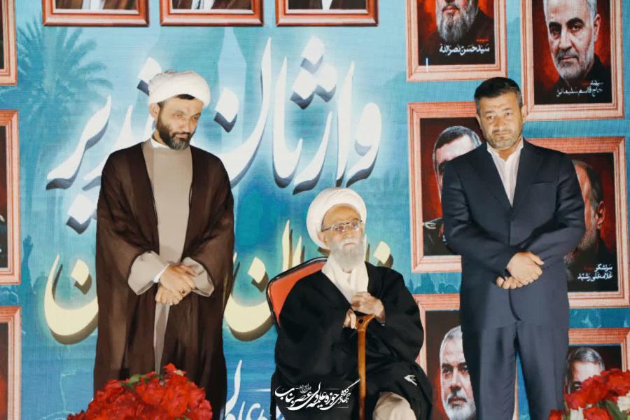 گزارش تصویری ویژه برنامه جشن عید با سعادت غدیر خم گروه جهادی حوزه علمیه حضرت ولیعصر عج بناب